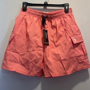 Polo by Ralph Lauren Coral Cargo Drawstring Shorts